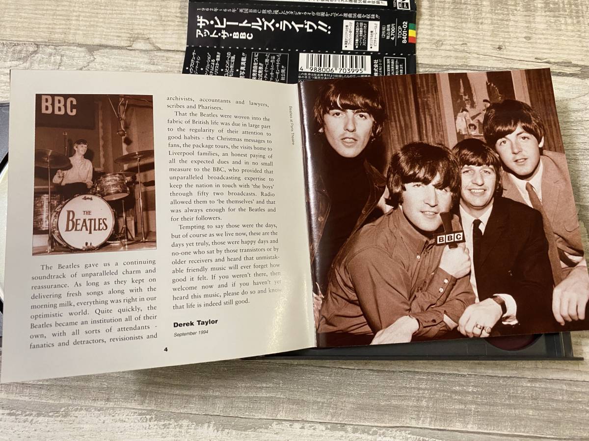 超希少！！入手困難！！CD『ザ・ビートルズ・ライヴ！！アット・ザ・BBC』1962年～65年、英国BBCに残したスタジオライヴ ベスト音源 DISK2 の画像3