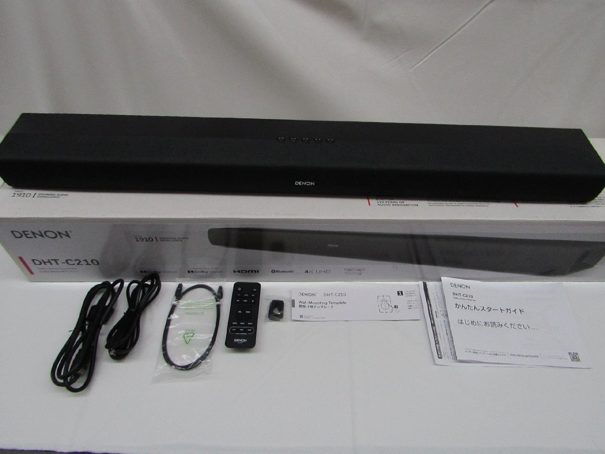 大人気 【中古美品】DENON サウンドバー 2022年製 サブウーハー内臓