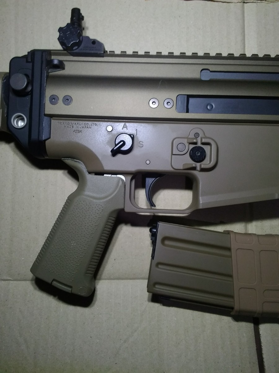マルイ次世代電動ガンSCAR-L CQC FDE 社外パーツ組込済み 送料込み