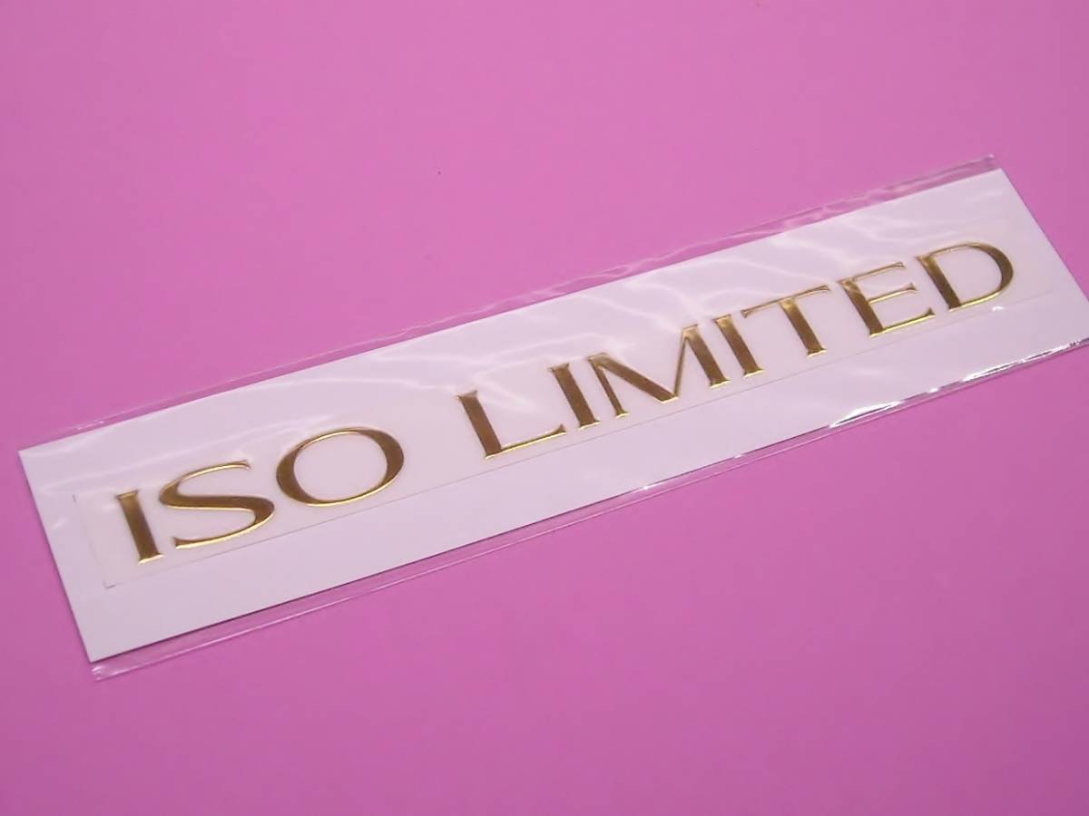 シマノ SHIMANO 磯竿 イソ リミテッド ISO LIMITED 転写 ステッカー 内台紙 207×20mm 金 文字残 シール