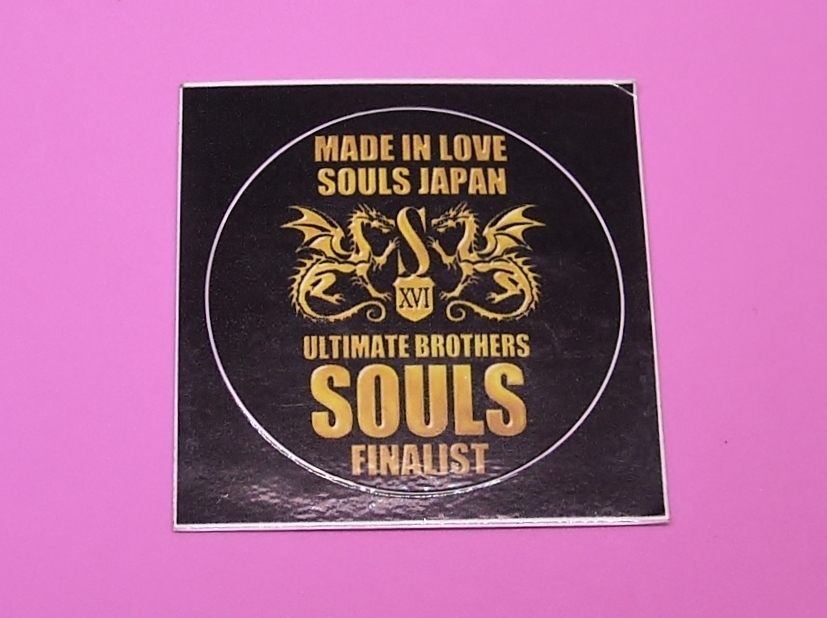 SOULS soul z gold black *fai Naris to emblem XVI sticker diameter 60mm seal 