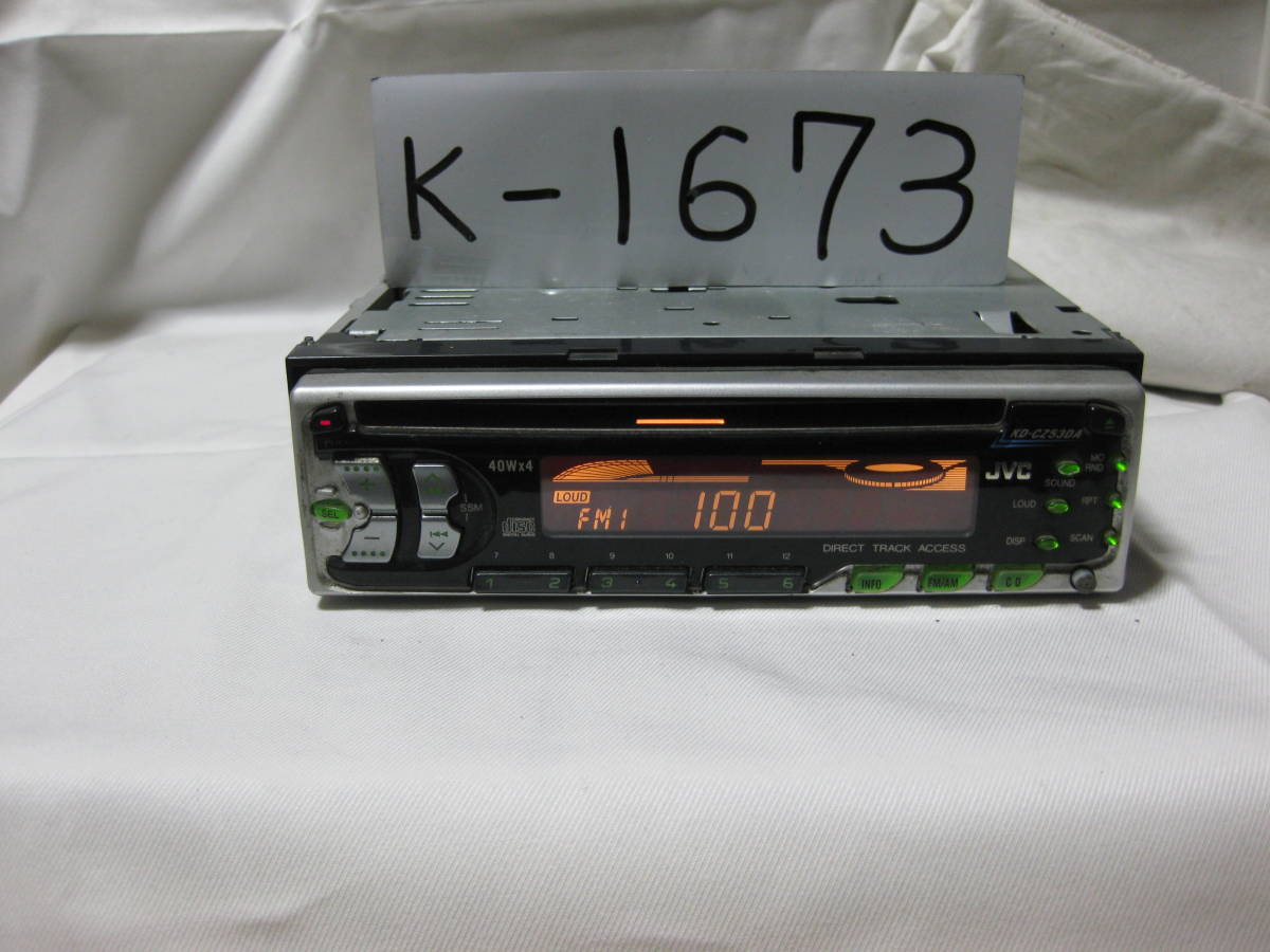 K-1673 JVC Victor KD-CZ53DA 1D размер CD панель неисправность товар 