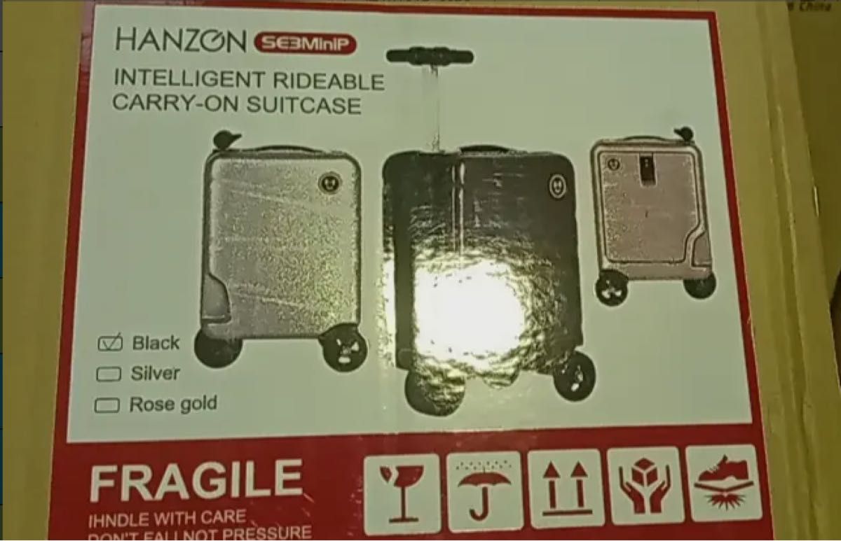乗れるHANZON スーツケース ピンクゴールド | alfasaac.com
