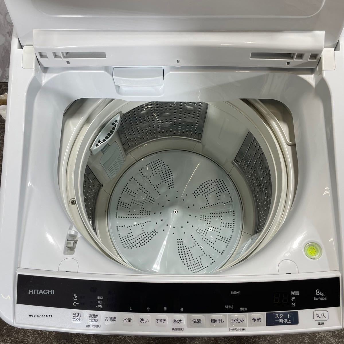 HITACHI 洗濯機 ビートウォッシュ BW-V80E 8kg F136-