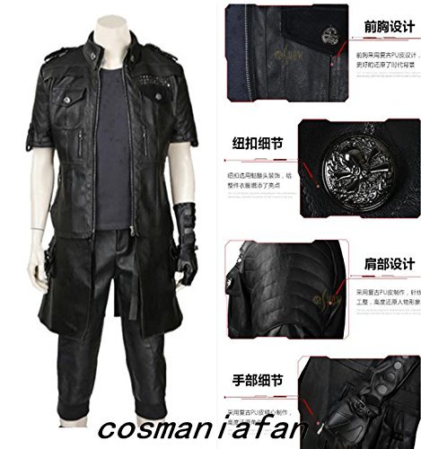 高品質 実物撮影 豪華修正版ファイナルファンタジーXV FF15 ノクティス ルシス チェラム コスプレ衣装+手袋