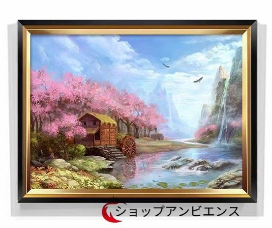 高品質★実用人気 絵画 風景 壁掛け 油絵 特売! 60*40cm_画像1