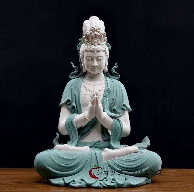 極上品 祈福観音 最新作 陶磁器 仏教美術 玄関 精密細工_画像1