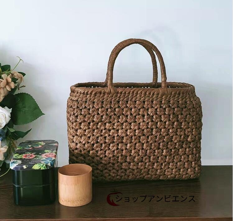 新入荷☆職人手作り良品 山葡萄かごバッグ 職人手編み 六角花 新入荷☆職人手作り良品 山葡萄かごバッグ 職人手編み 六角花