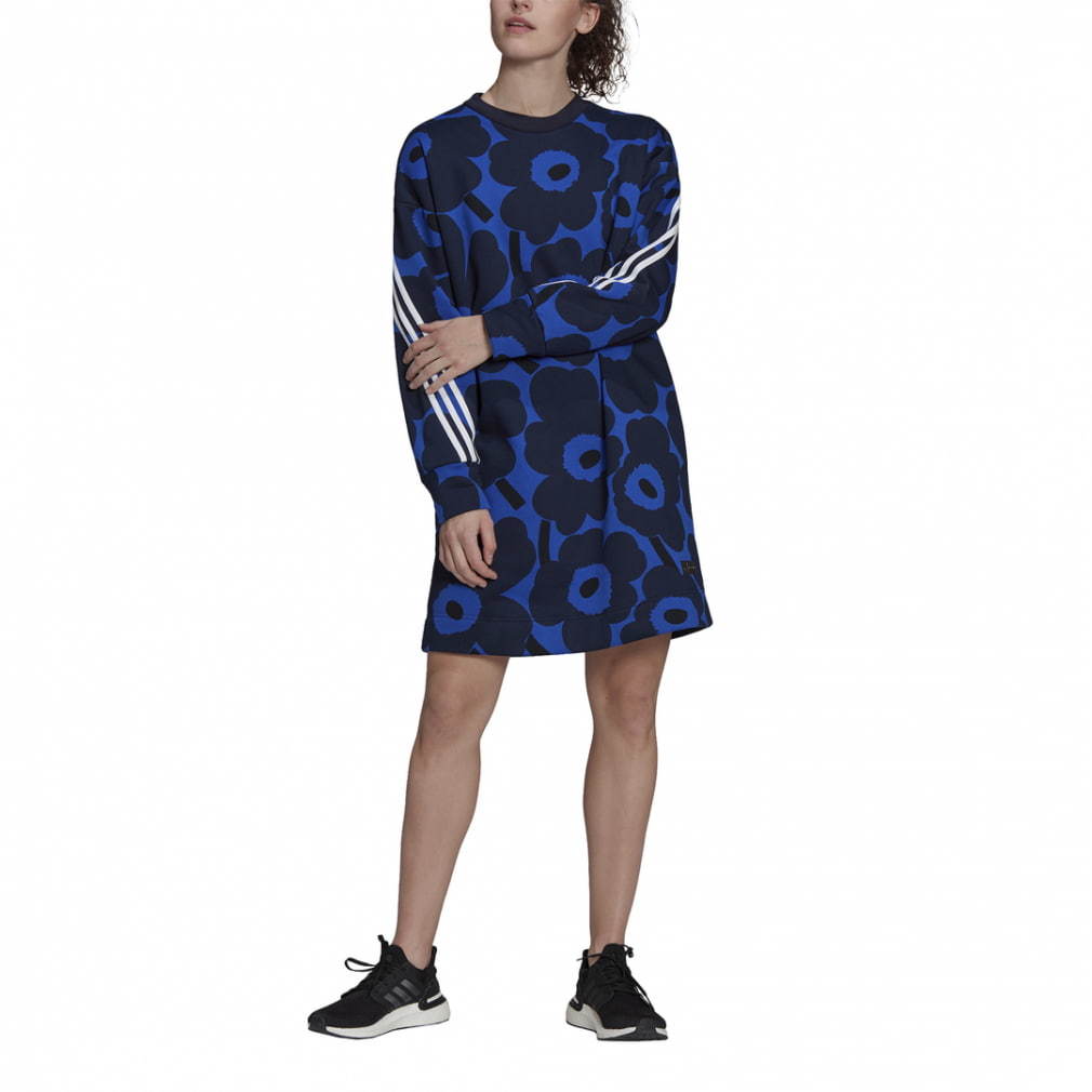 adidas( Adidas ) MARIMEKKO( Marimekko ) женский One-piece тренировочный платье спорт M размер футболка ( с биркой неношеный товар )