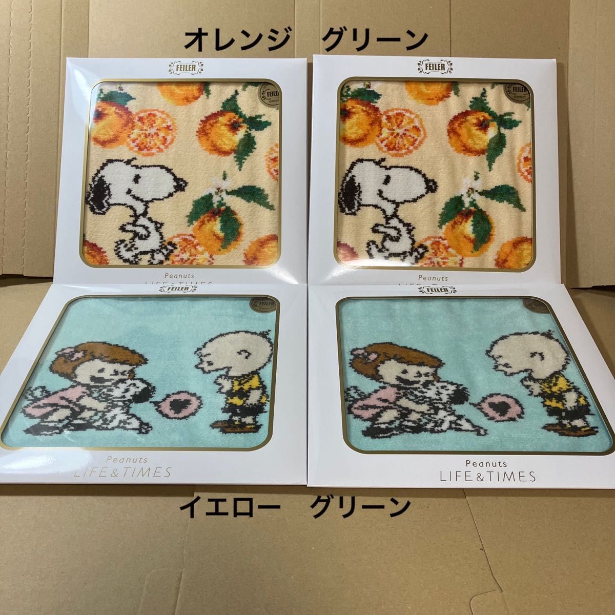 FEILERフェイラー Peanuts LIFE&TIMES ピーナッツ コラボ FEILERフェイラー Peanuts LIFE&TIMES ピーナッツ コラボ