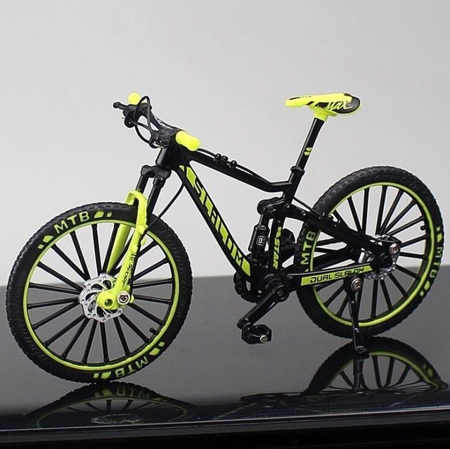 ミニチュア 自転車 模型 マウンテンバイク 1:10 合金 金属 おもちゃ コレクション_画像6