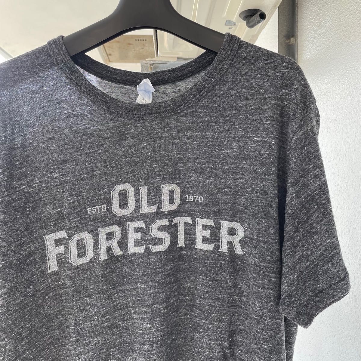 【企業ロゴ】OLD FORESTER プリント Tシャツ ブラック XLサイズ