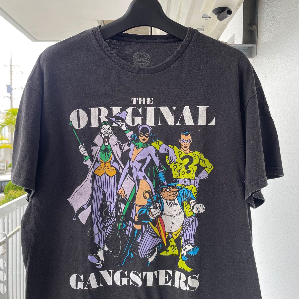 激レア【DCコミック】敵キャラクター集合 プリントTシャツ ブラック L