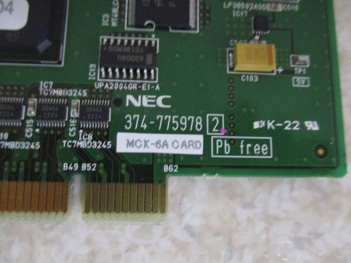 1pc for used MCK-6A CARD 374-775978 ★動作品★NO:OII-287_画像2