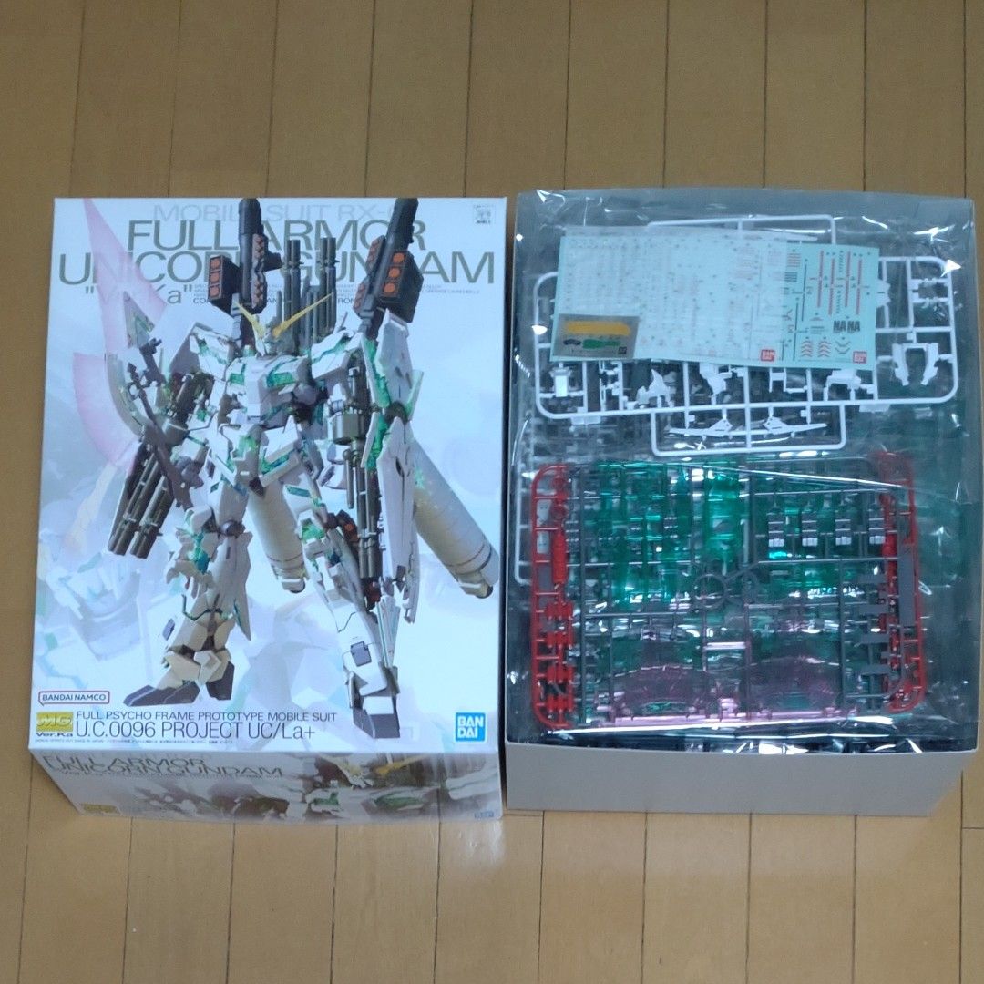 土日限定破格！　RG ユニコーンガンダム ペルフェクティビリティ（ベース限定） MG フルアーマー ＨＧ フェネクス（デストロイ