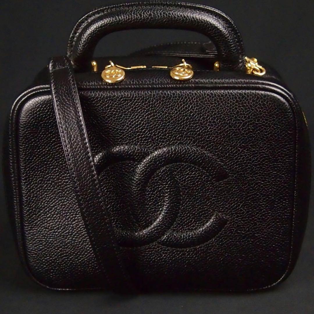 CHANEL シャネル ココマーク キャビアスキン ショルダーバッグ
