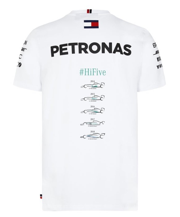 メルセデスAMG 2018 F1コンストラクターズチャンピオン 記念Tシャツ L 新品 ハミルトン　ボッタス_画像2