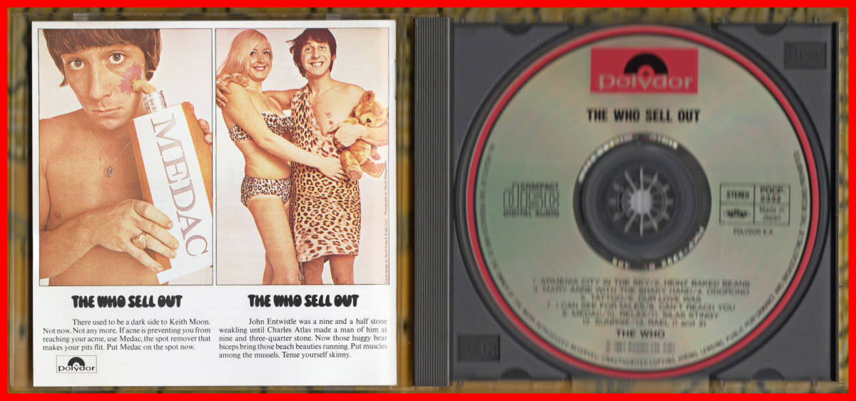 廃盤旧規格♪王道BritishRock≪国内盤帯付CD≫THE WHO(ザ・フー)/The Who Sell Out♪♪_裏ジャケット/CD
