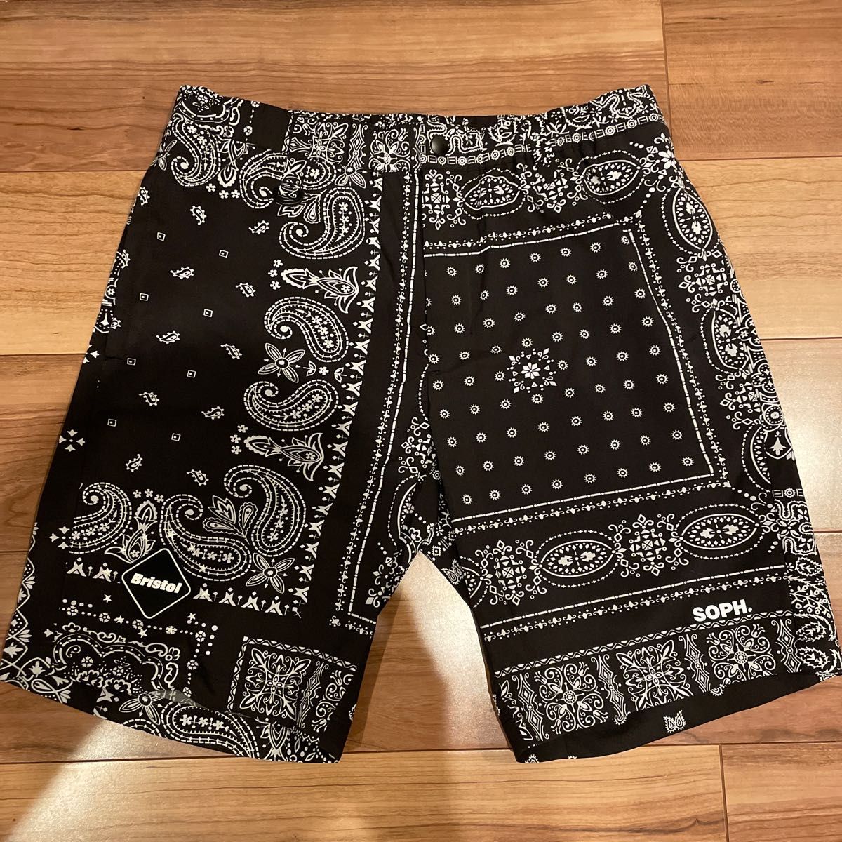 極美品 FCRB ブリストル ペイズリー ショートパンツ ハーフパンツ