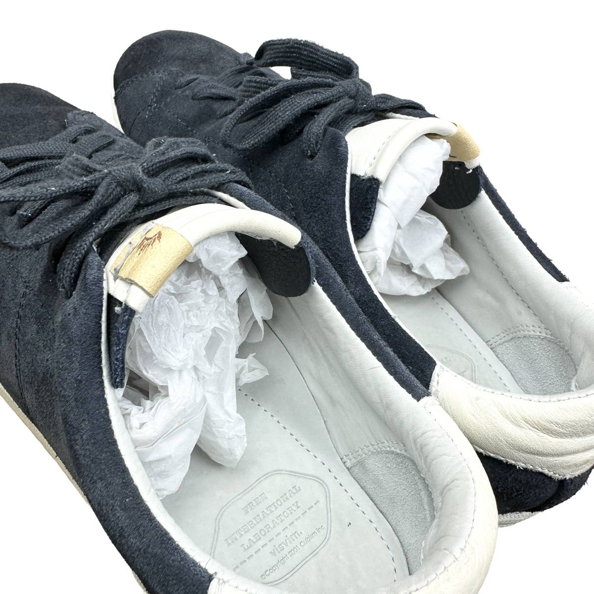 【30％OFF】VISVIM(ビズビム) FOLEY-FOLK SHOES (navy)