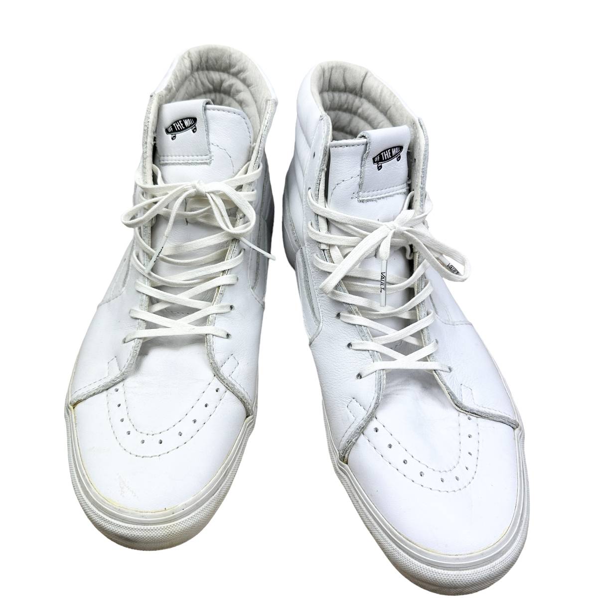 VANS(バンズ) OFF THE WALL LEATHER SHOES (white)_画像1