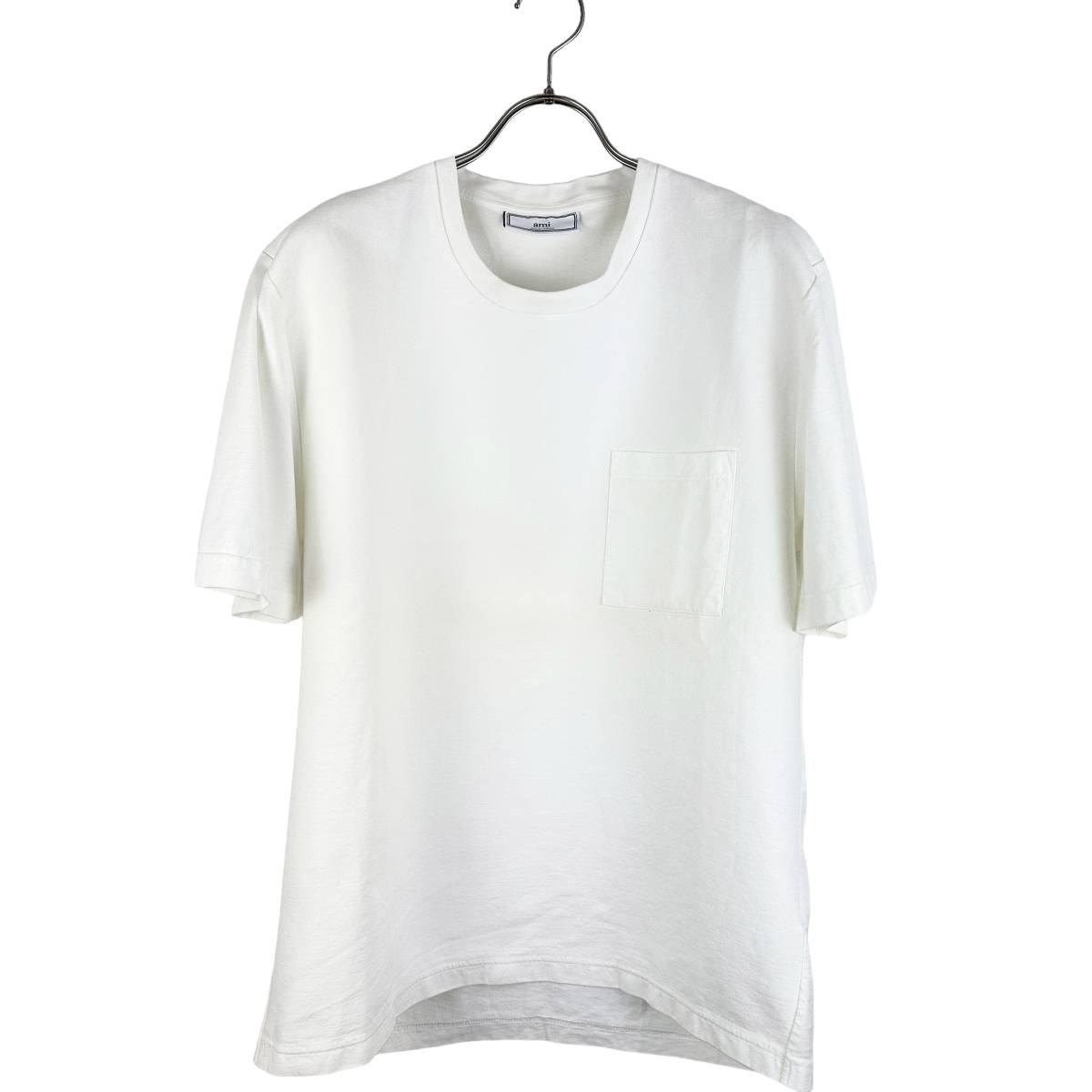 AMI Alexandre Mattiussi（アミ・アレクサンドル・マテュッシ）Plain Pocket T Shirt (white)_画像2