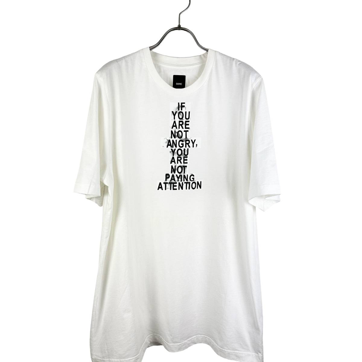 【おトク】 PAYING ANGRY 【20%OFF】OAMC(オーエーエムシー) ATTENTION (white) Shirt T その他