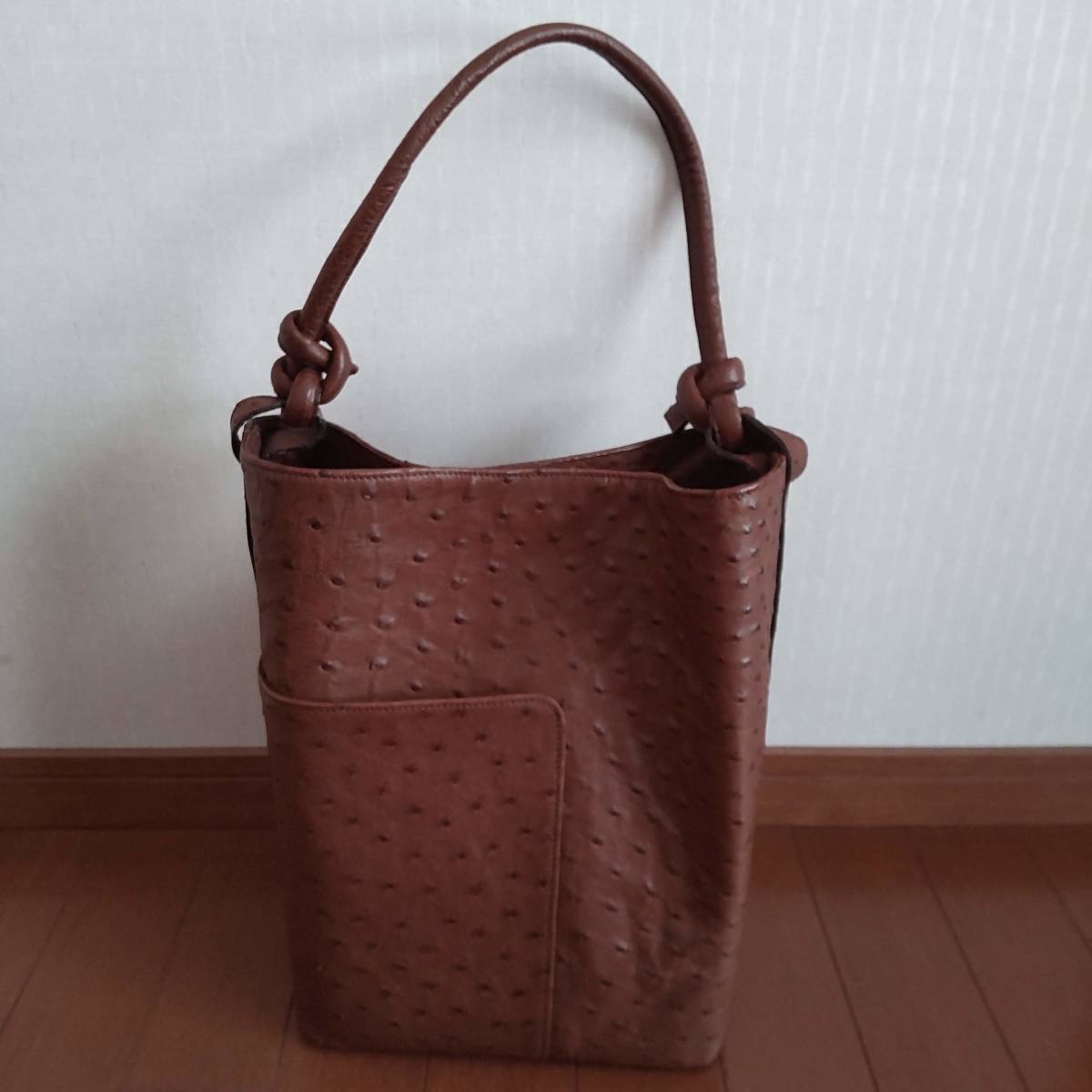 日本未入荷 ハンドメイド オリジナルバッグ オーストリッチ フル