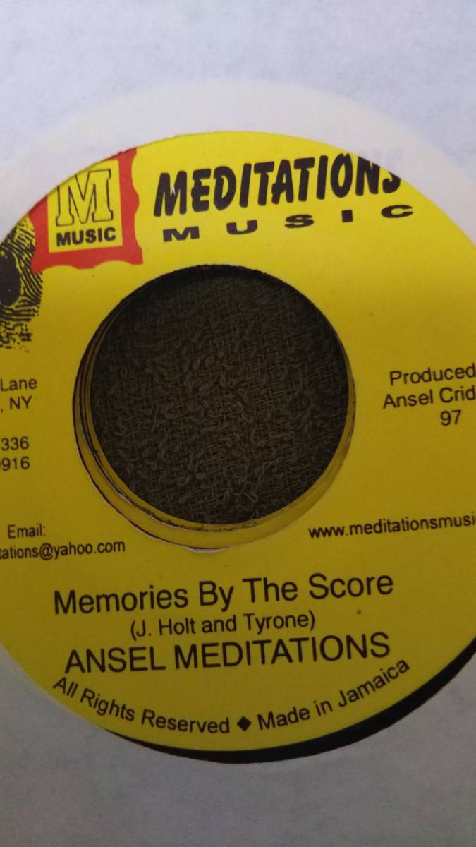 John Holt's Hit Track Memories By The Score Riddim Single 4枚Set from Meditation Music Glen Washington Pad Anthony and more_画像1