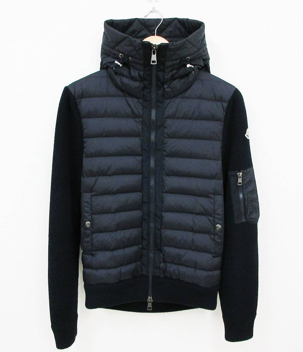 卸直営卸直営MONCLERモンクレール TRICOT ニット切替ダウンベスト 送料