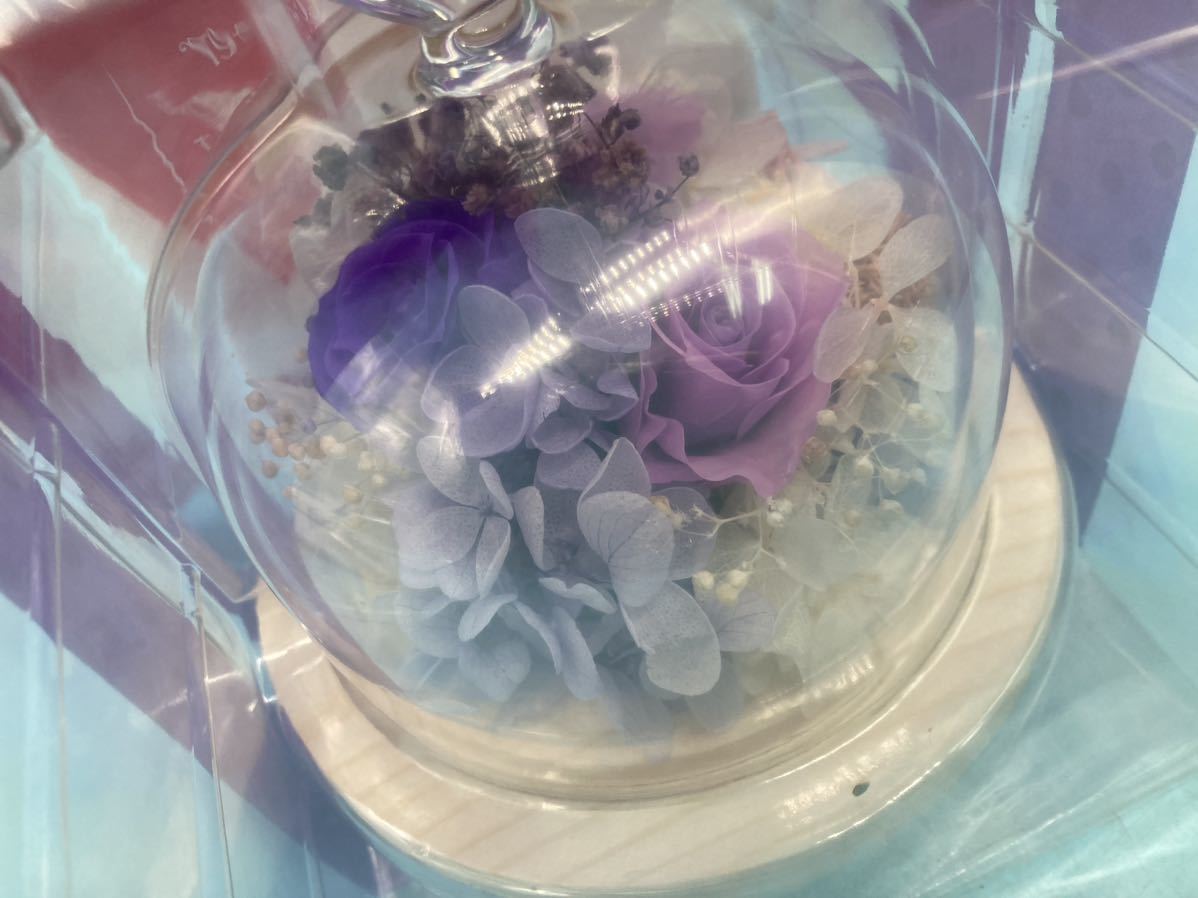 [A7075O087] чай to сайт консервированный цветок роза роза 3 колесо лиловый фиолетовый подарок подарок упаковка завершено подарок интерьер 