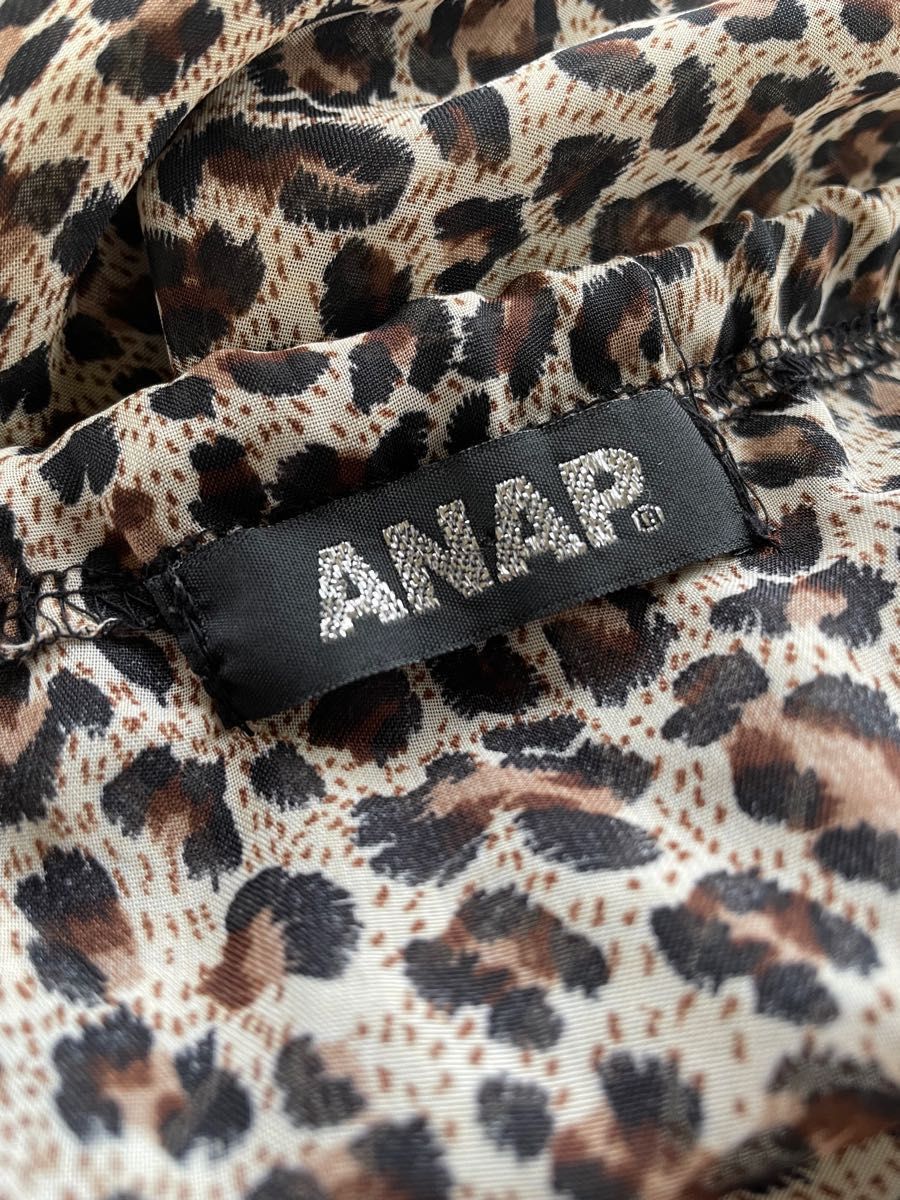 ANAP レオパード柄 シフォン チュニック