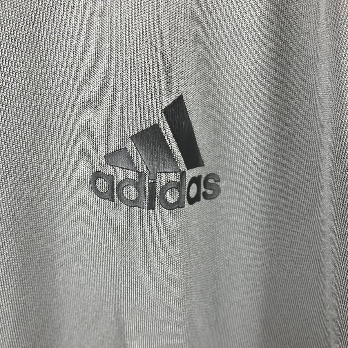 adidas アディダス メンズ 半袖Tシャツ トップス 半袖 トレーニングウェア Mサイズ ポリエステル製 グレー スポーツTシャツ スポーツ_画像4