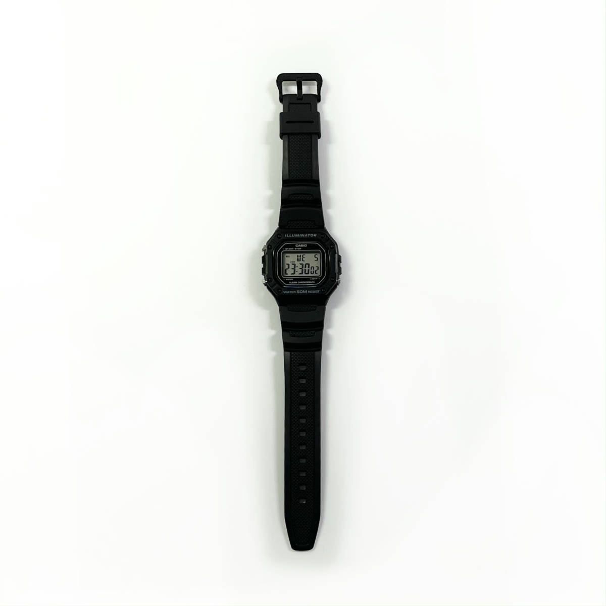 CASIO デジタル腕時計 W-218H（中古美品）