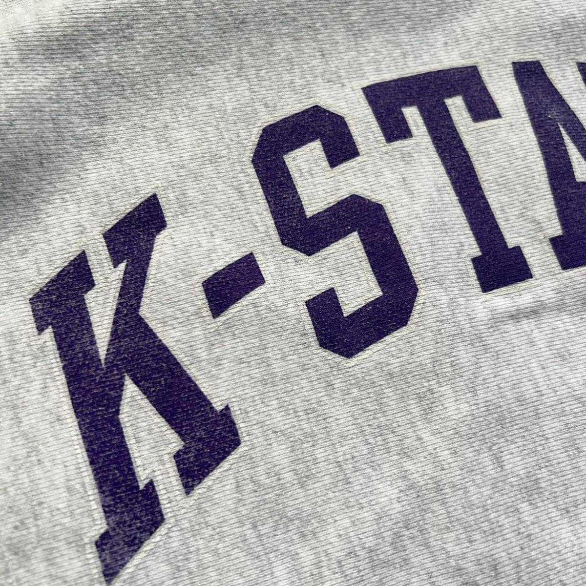 【 チャンピオン 】リバースウィーブ スウェット KANSAS STATE 古着_画像3