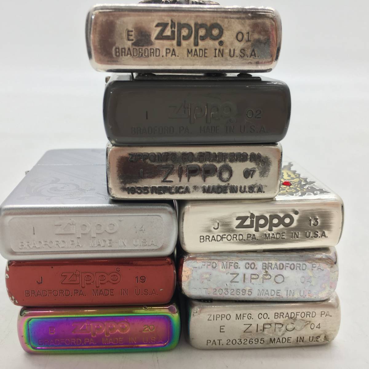 (14827)◇【1円スタート】ZIPPO ジッポ まとめ売り 13点セット ジャンク品