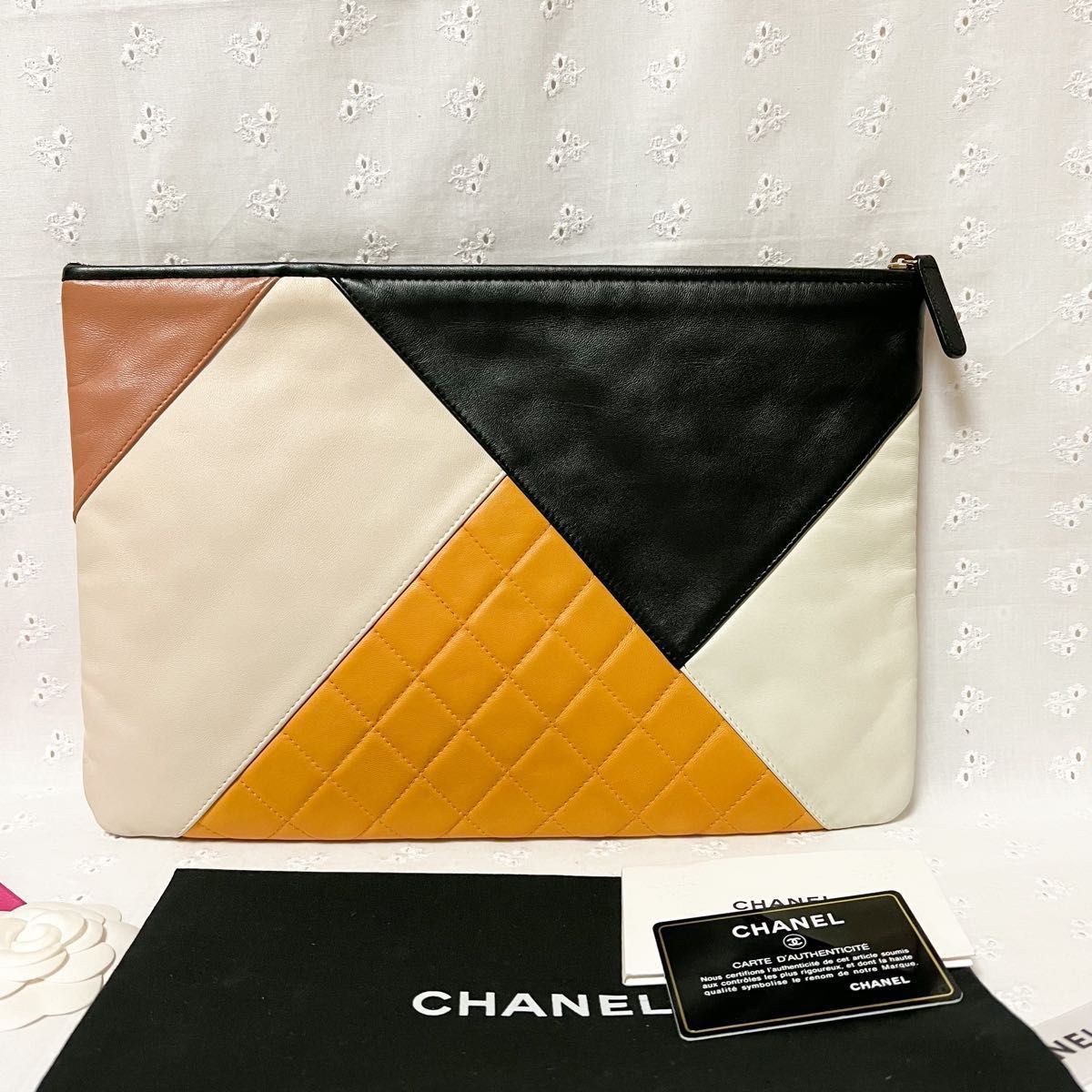 レア☆美品☆CHANEL シャネル クラッチバッグ マトラッセ ココマーク-