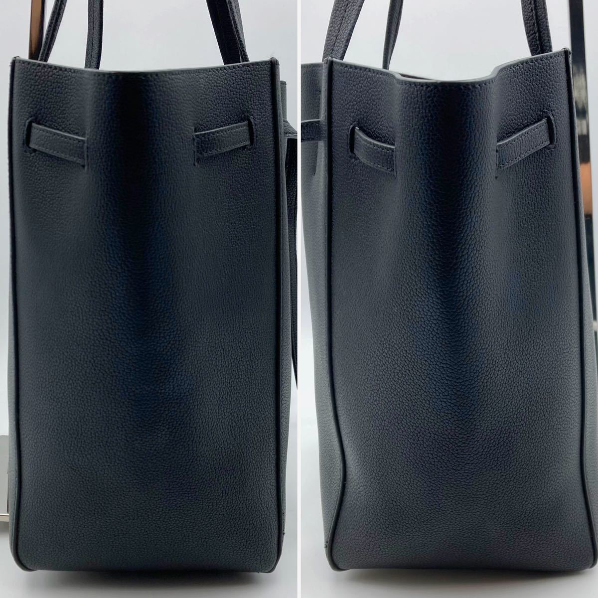 美品 セリーヌ カバ ファントム スモール トートバッグ レザー 本革 A4
