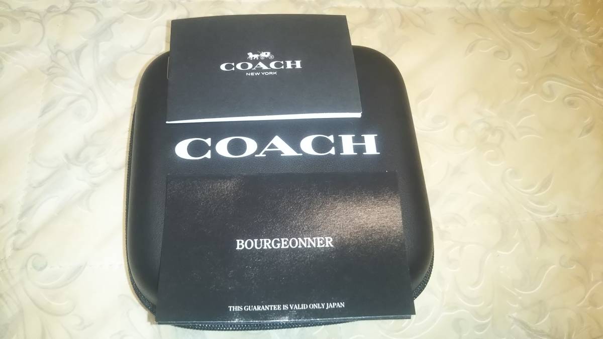 新品 COACH 正規品 メンズ ブリーカー ラバーベルト ウォッチ 14602447 ディスクカレンダー ブルー の画像5