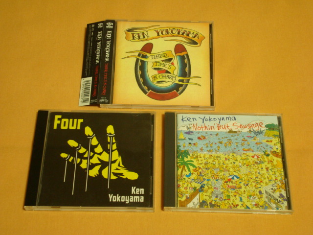 ★3タイトルCDセット!★KEN YOKOYAMA/横山健★『THIRD TIME'S A CHARM』＆『Nothin' But Sausage』＆『Four』★_画像1