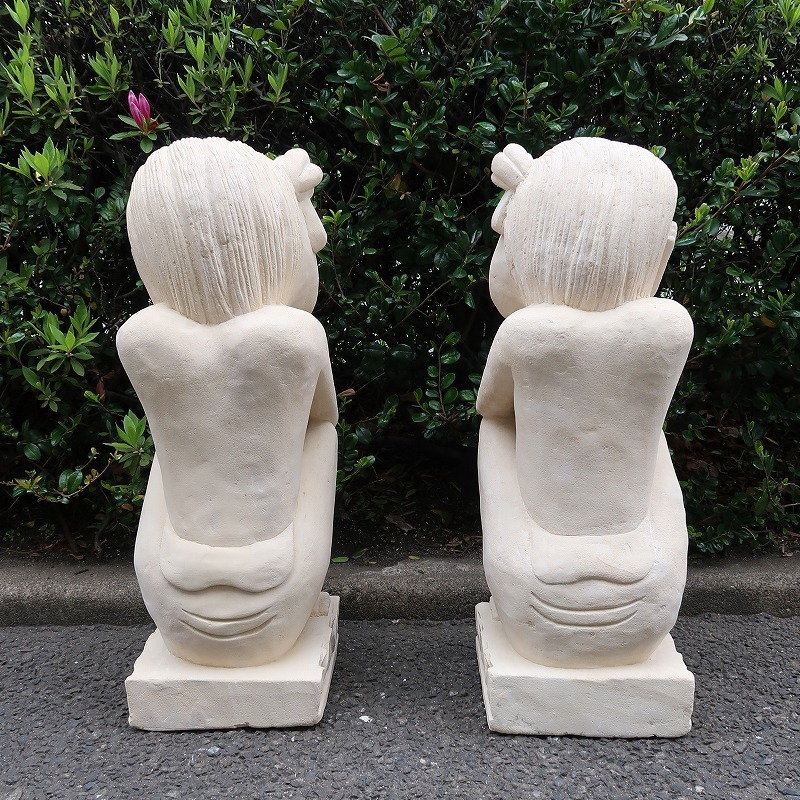 バリニーズガールズの石像 プリミティブ人形 62cm パラス バリニーズガールズの石像 プリミティブ人形 62cm パラス