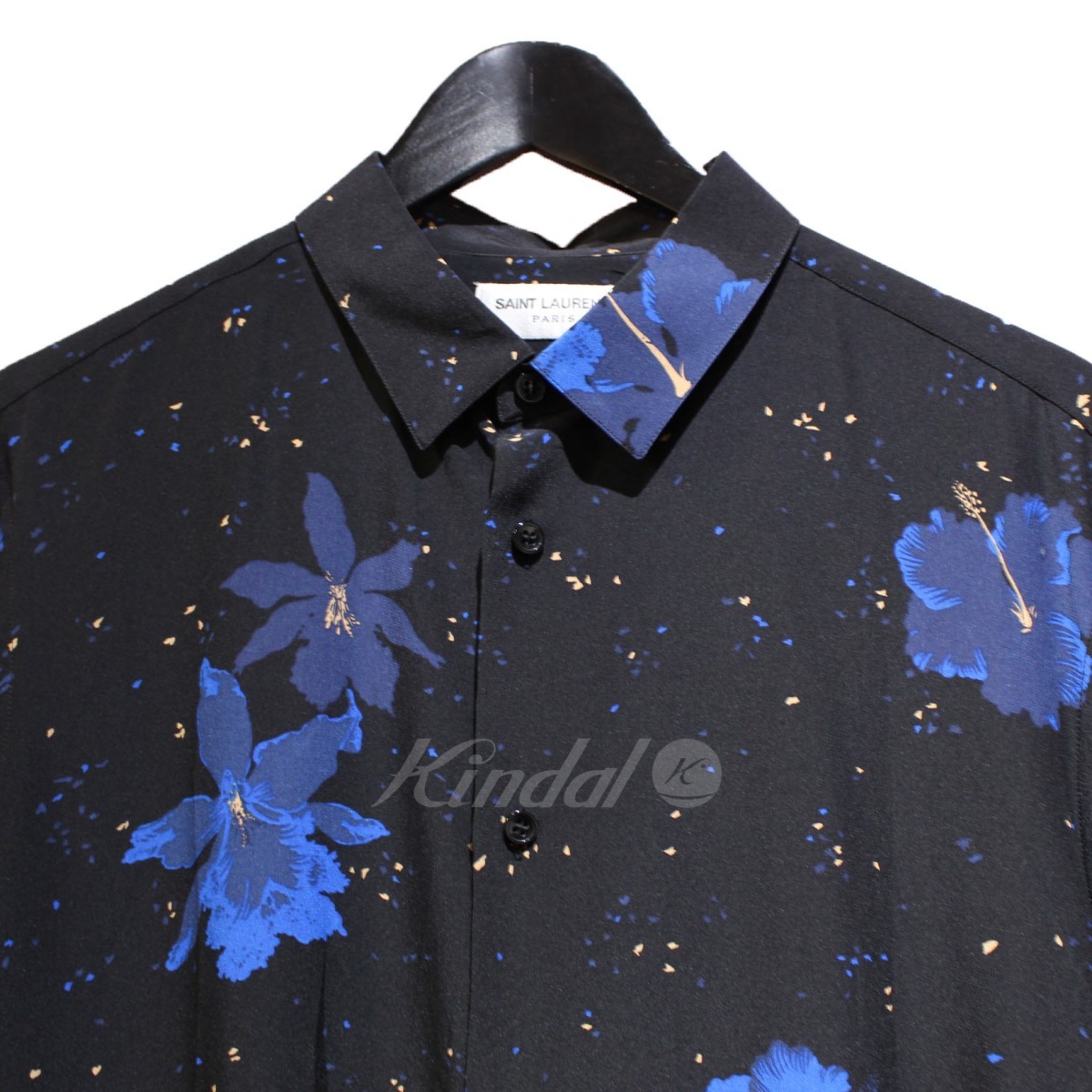 SAINT LAURENT PARIS サンローランパリ 21SS ハイビスカスアロハシャツ