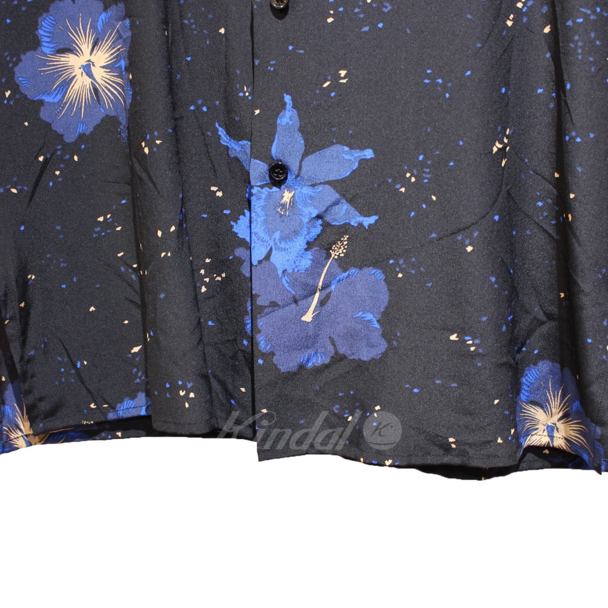 SAINT LAURENT PARIS サンローランパリ 21SS ハイビスカスアロハシャツ