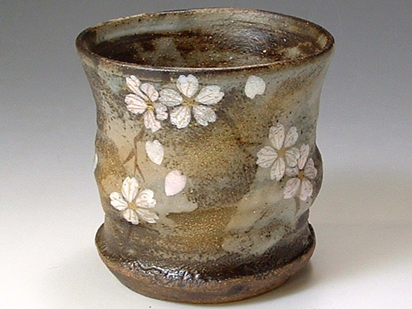 京焼・清水焼　タンブラー　花かがり(はなかがり)　八幡　RWA081　陶器