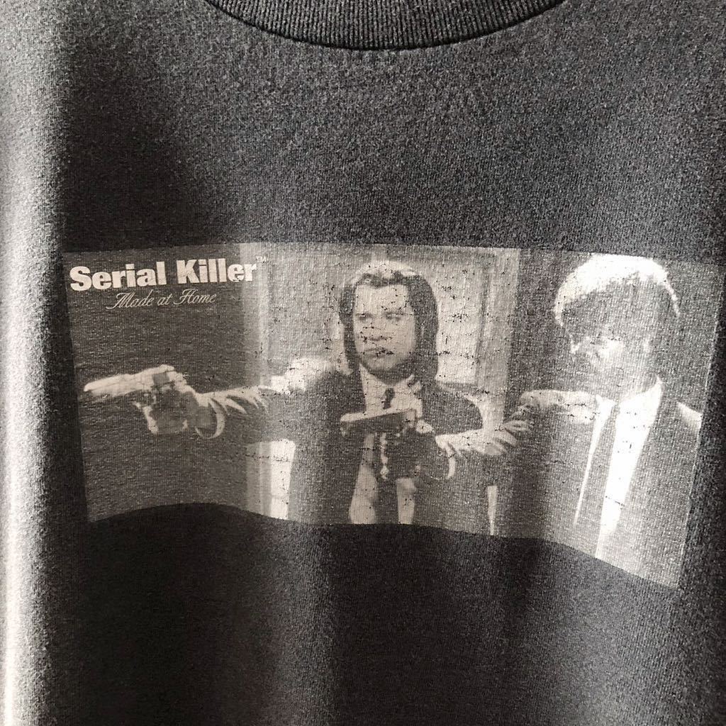 90s Serial Killer PULP FICTION T-shirt XL USA made Vintage 90 period serial killer Pal pfi comb .n movie original Vintage 