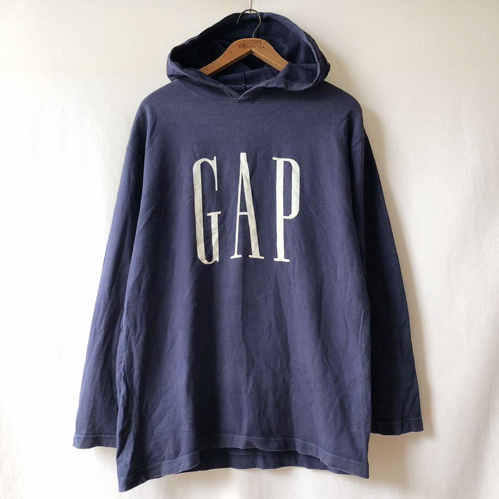 素晴らしい外見 デカタグ GAP OLD 90s ロゴ ヴィンテージ Tパーカー