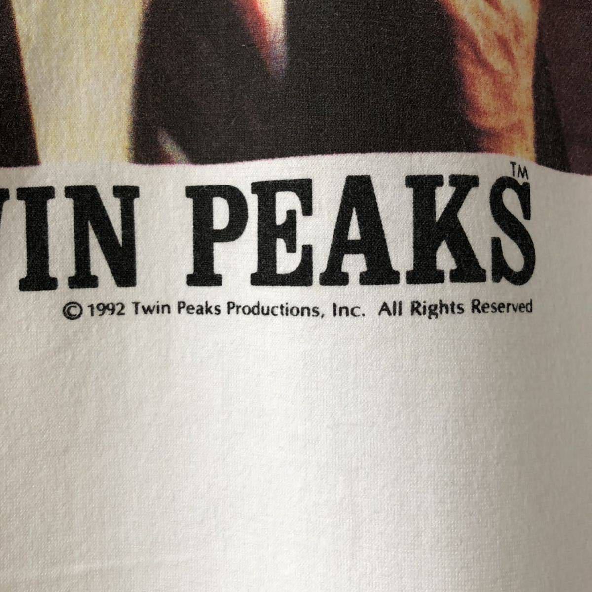 92年 TWIN PEAKS Tシャツ L ビンテージ 90s 90年代 ツインピークス David Lynch デヴィッドリンチ デビッドリンチ オリジナル ヴィンテージの画像7