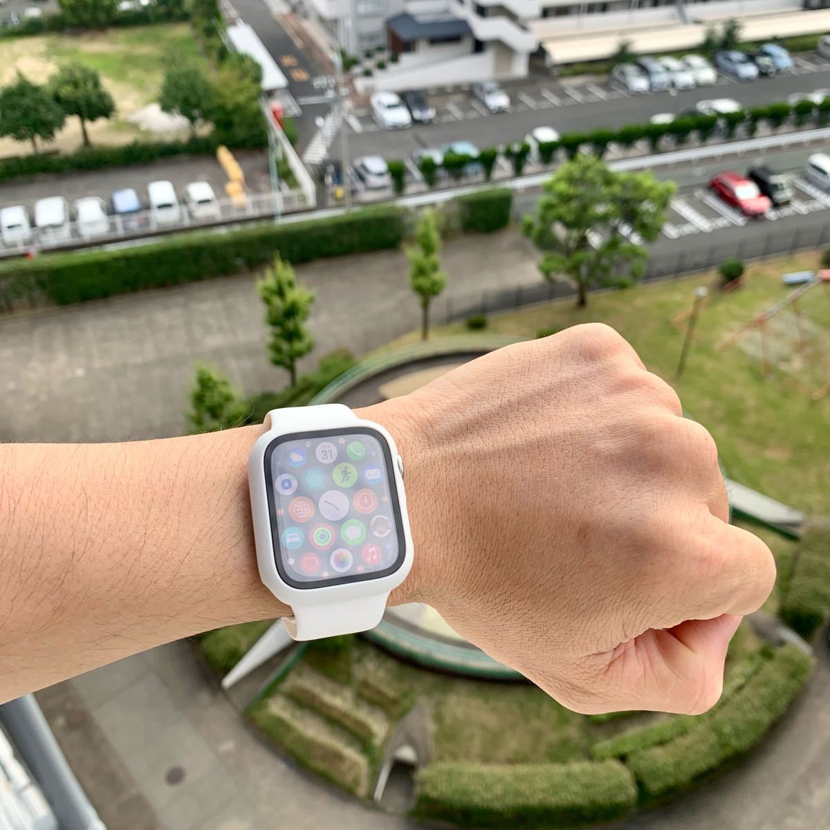 45mm アップルウォッチ7スポーツバンド　カバーケース45mm applewatch バンドベルトカバー　SE