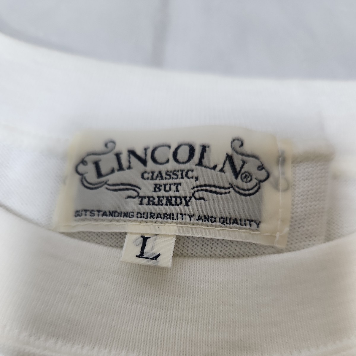 未使用 LINCOLN リンカーン(ヤマトインターナショナル)　 Tシャツ刺繍半袖 Tシャツ　_画像4
