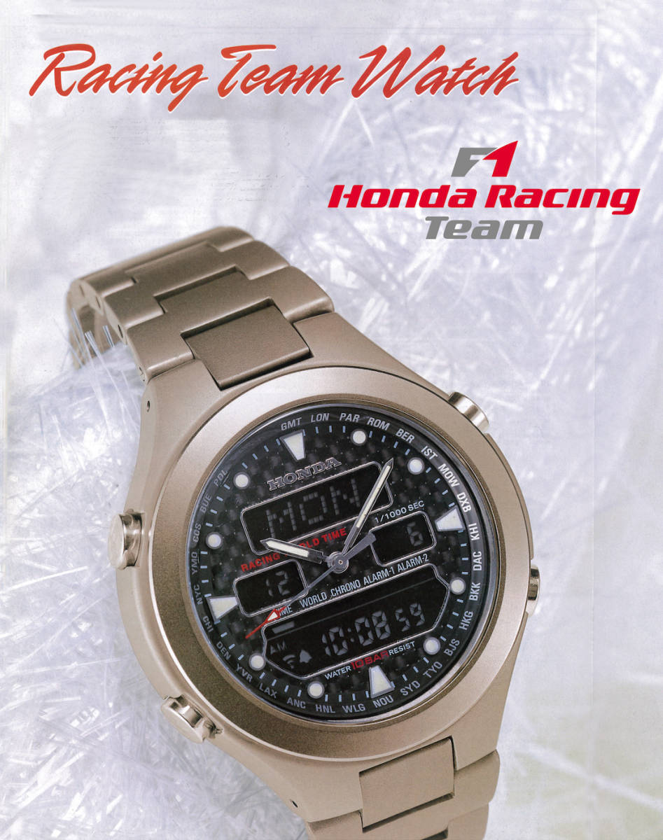 ★F1 Honda Racing Team World time watch・USED